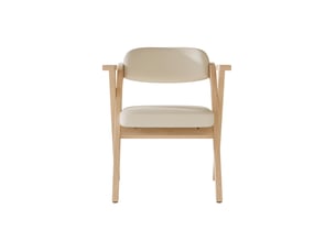 6 chaises pliantes de salle à manger 64.5x66.5x76 cm, avec accoudoirs, bois, beige