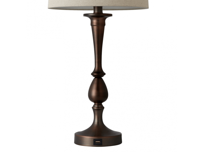  Lampe à poser fabrilamp khalifa e27 coloris marron 60,5 x 28 x 28 cm 130871002 - Conforama E