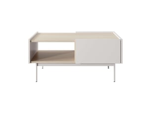Table basse  coloris beige LOUNGITUDE VIVARO - 65 cmx97 cm