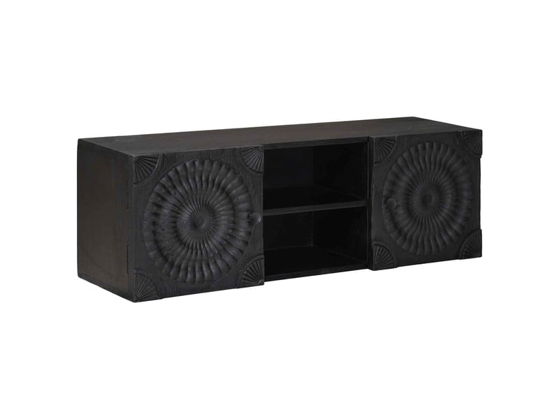 Meuble tv - banc tv - meuble de rangement noir 105 x 30 x 35 cm - Conforama B