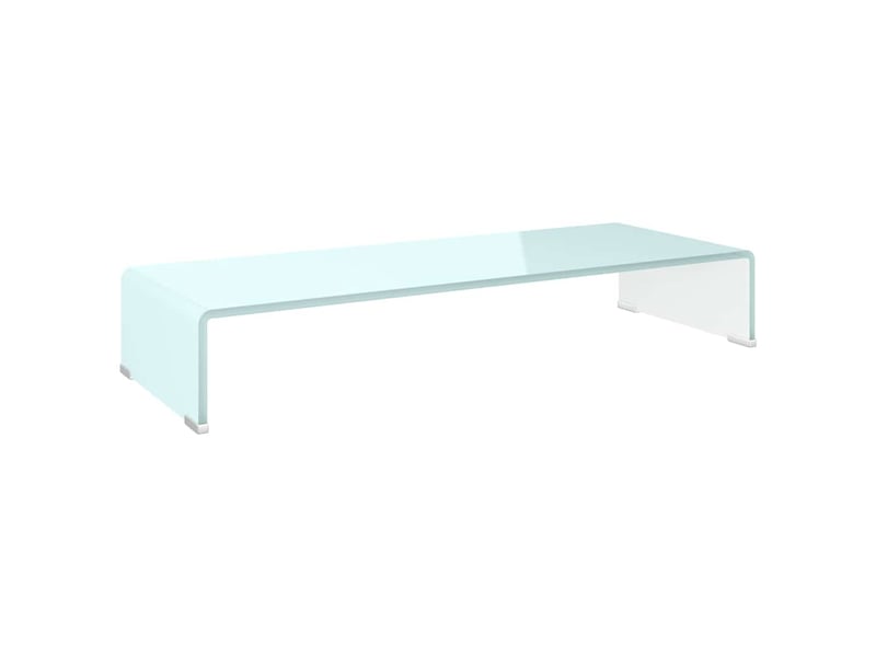  Meuble tv - banc tv - meuble de rangementsupport pour moniteur 80x30x13 cm verre vert  - Conforama A