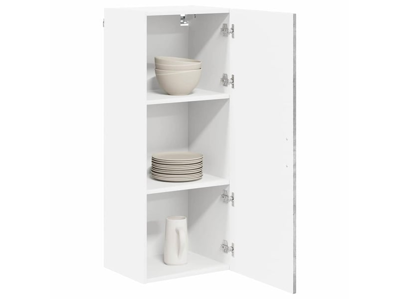  Meuble mural de cuisine, armoire de cuisine gris béton 40x31x100cm shl8389  - Conforama C