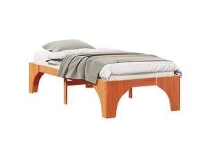Lit simple 100x200 cm    coloris marron