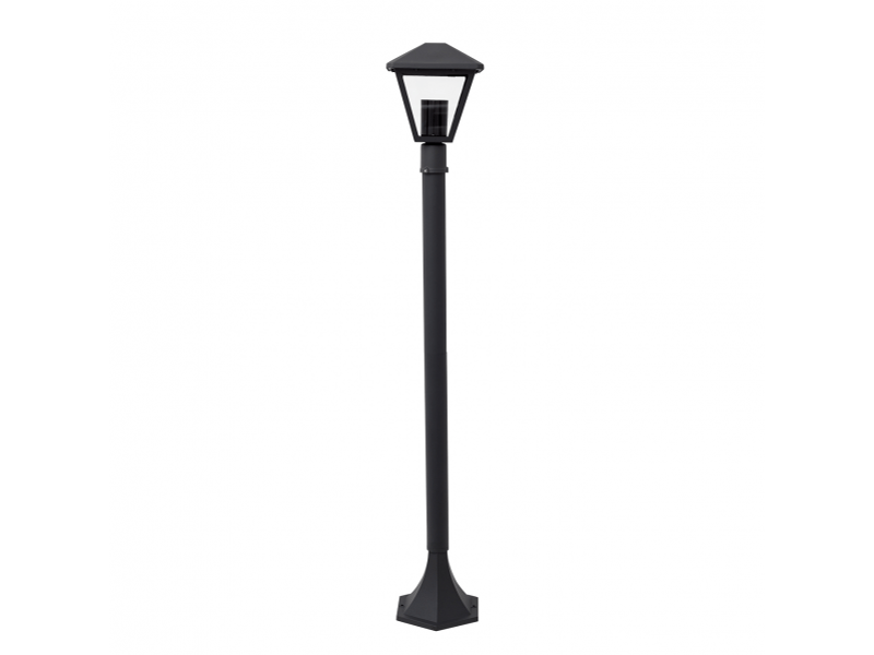 Lampadaire extérieur fabrilamp dornela 1 x e27 gris ip44 100 x 17 x 17 cm 123440155 - Conforama A
