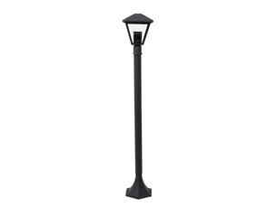 Lampadaire extérieur fabrilamp dornela 1 x e27 gris ip44 100 x 17 x 17 cm