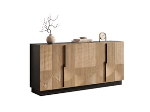 Buffet 4 porte(s)   <strong>HAUSS SPOLE</strong> <strong></strong> - 160 cm coloris naturel 