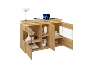 Buffet 4 porte(s) 0 tiroir(s) TCQPZ - 120 cm coloris bois clair