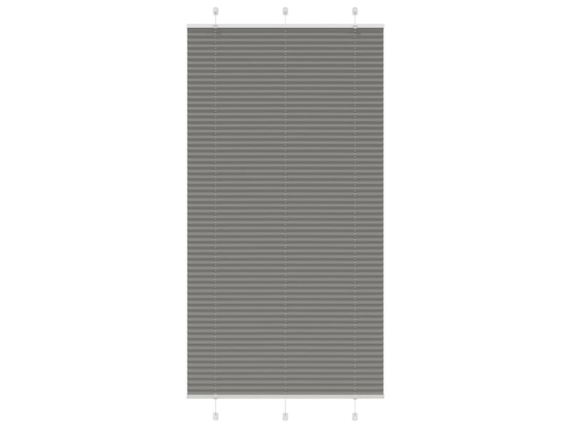 Store plissé, store de fenêtre anthracite 110x200 cm largeur du tissu 109,4 cm cf46684 - Conforama B