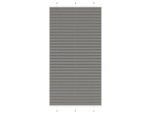 Store plissé, store de fenêtre anthracite 110x200 cm largeur du tissu 109,4 cm cf46684