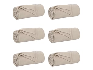 Couverture jetée de canapé 6 pcs beige 240x220 cm 4.28 kg polaire