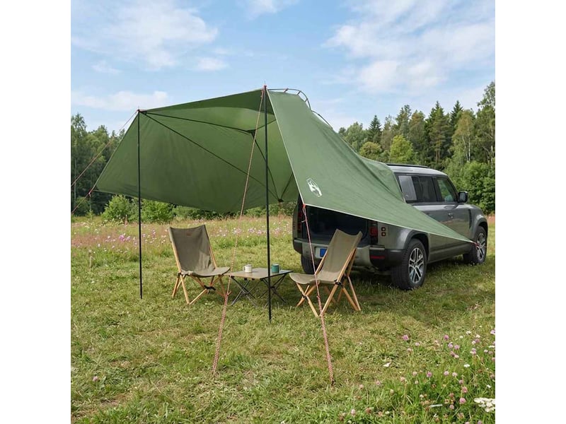  Tente voiture pour camping vert 350x250 cm polyester et acier  - Conforama B