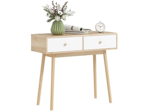 Console 2 tiroir(s)  coloris blanc <strong></strong> <strong></strong>