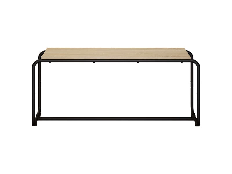  Meuble tv moderne, banc tv 98x35,5x42 cm chêne sonoma bois d'ingénierie  - Conforama C