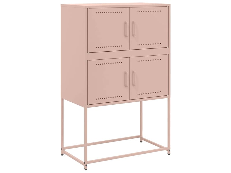 Buffet - bahut - meuble de rangement rose 68,5x38,5x107 cm acier  - Conforama A