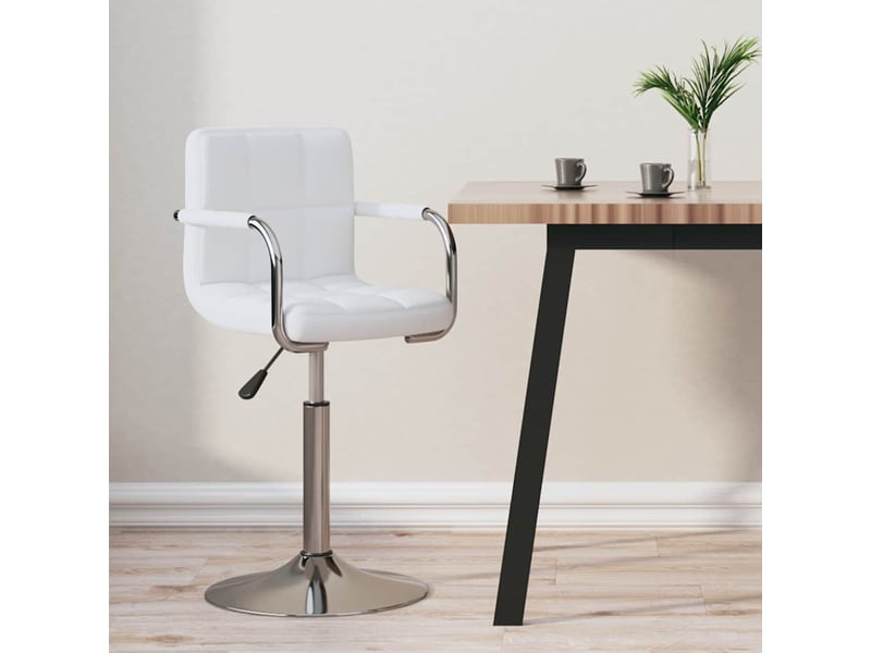  Tabouret de bar, chaise de bar blanc similicuir shl49225  - Conforama B