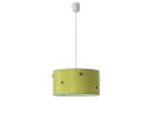 Suspension enfant fabrilamp boton vert 1xe27 hauteur réglable 35-75 cm ø35 cm