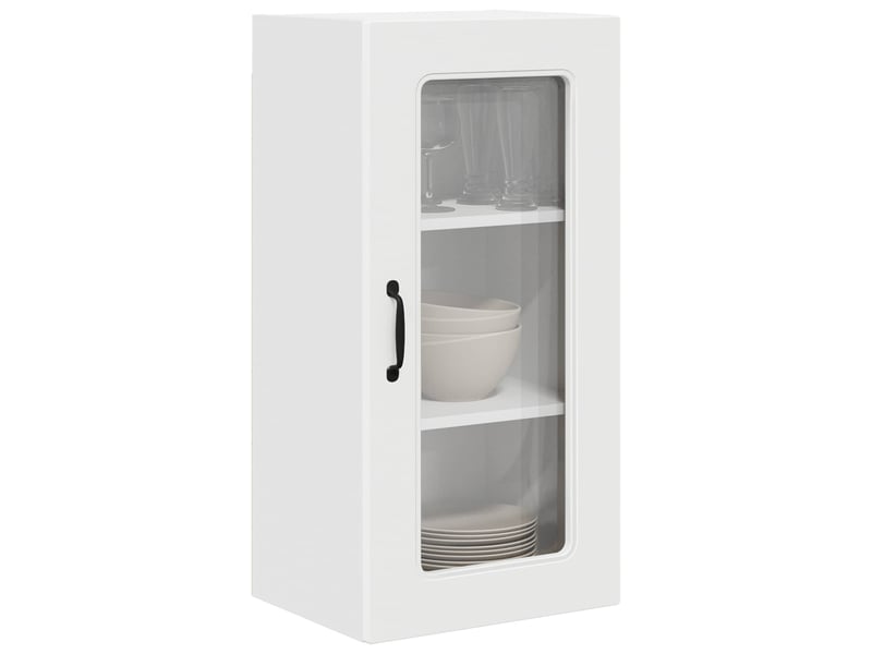 Meuble mural de cuisine | armoire de cuisine 2 pcs blanc bois d'ingénierie shl2012 - Conforama C