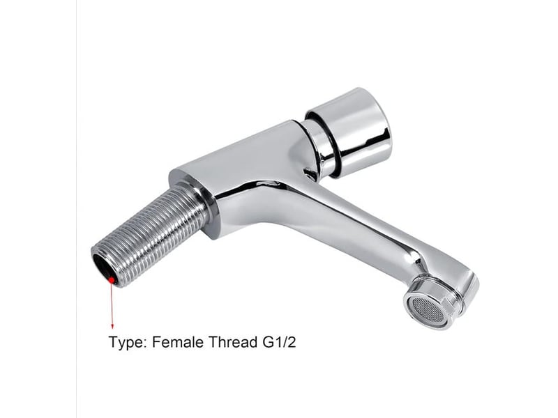  Robinet à poussoir à retardement, robinet à poussoir d'eau froide, robinet de lavabo de salle de bain, robinet de salle de bain XLH-ZLS-014462ZLS - Conforama C