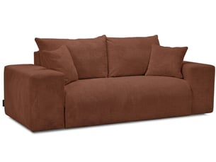 Canapé droit convertible BOBOCHIC VOLTAIRE 3 places Velours orange