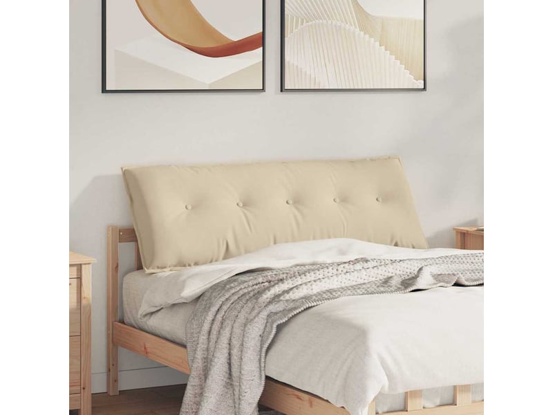  Coussin de dos, coussin de dossier crème 140 x 50 cm tissu en microfibre cf54616  - Conforama B