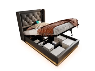 Lit coffre 90x200 cm HAUSS SPOLE   coloris noir