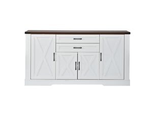 Buffet 4 porte(s)  2 tiroir(s)  Fay Lum - 160 cm coloris blanc 