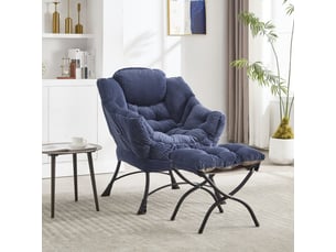 Fauteuil fixe 69.9x64x95cm <strong></strong> Tissu bleu