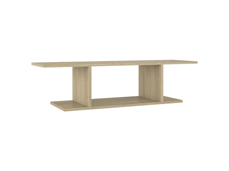  Meuble tv - banc tv - meuble de rangement mural chêne sonoma 103x30x26,5 cm  - Conforama A