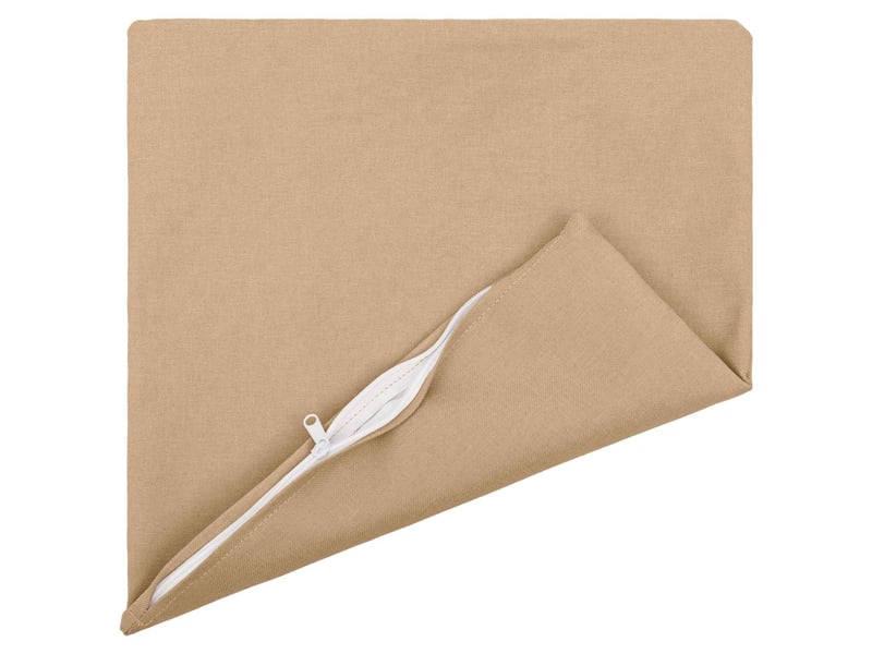  Lot de 12 coussins avec oreiller, coussins décoratifs heerlen crème tissu cf50119  - Conforama C