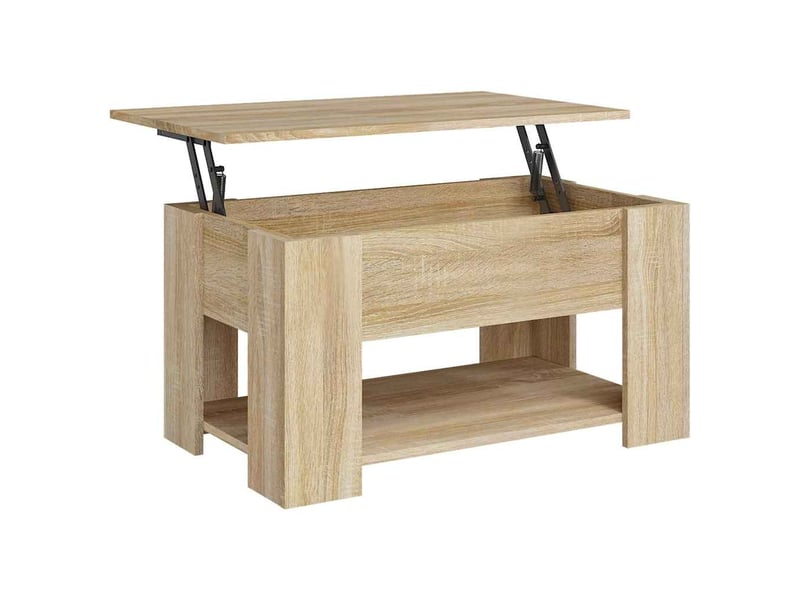  Table basse - table de salon - table à thé chêne sonoma 79x49x41 cm bois d'ingénierie  - Conforama A