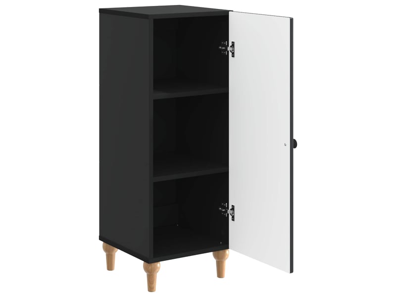  Buffet - bahut - meuble de rangement noir 33 x 34,5 x 90 cm bois d'ingénierie  - Conforama E
