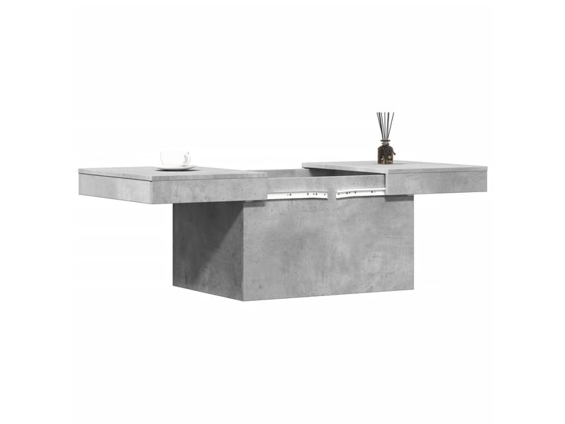  Table basse - table de salon - table à thé gris béton 100x55x40 cm bois d'ingénierie  - Conforama D