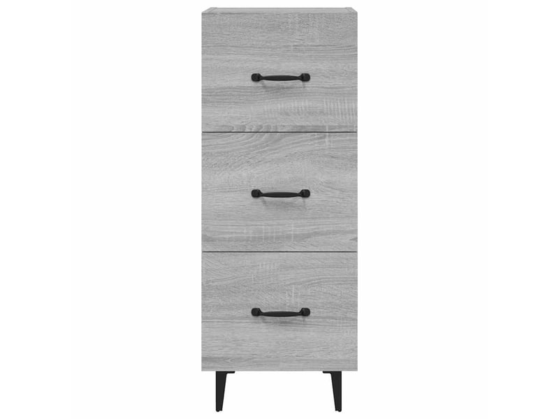  Buffet - bahut - meuble de rangement sonoma gris 34,5x34x90 cm bois d'ingénierie  - Conforama E
