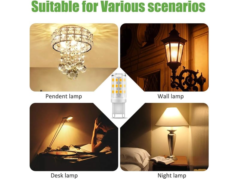  10 ampoules g9 3w 3000k 300lm non dimmable  - Conforama E