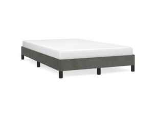 Lit 2 places 120x190cm coloris gris