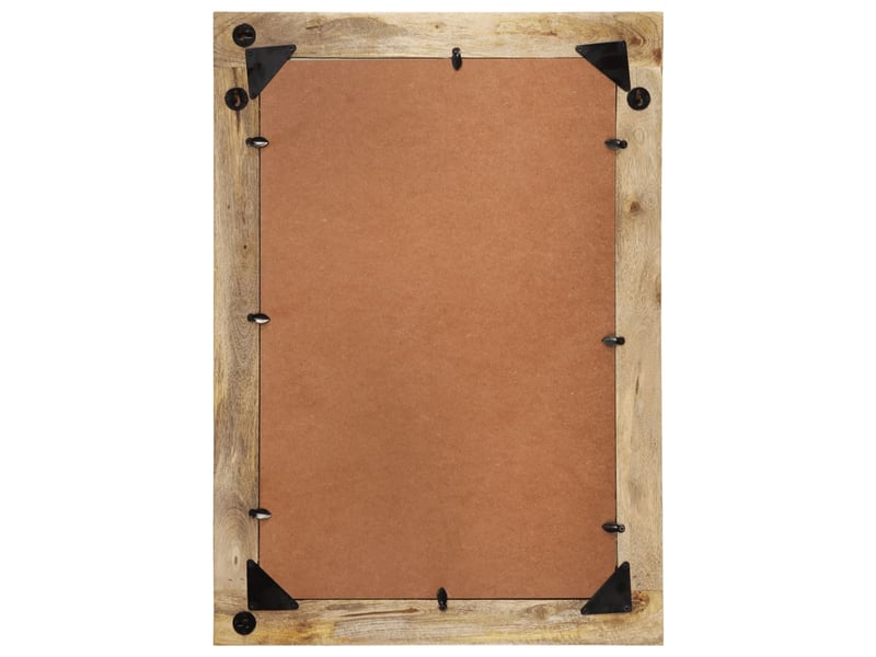  Miroir, miroir décoratif 70x50 cm bois de manguier massif et verre cf62679  - Conforama E