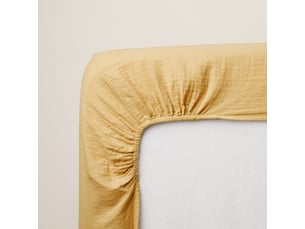 Drap housse en gaze de coton lavé lou