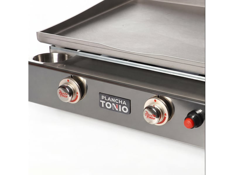  Plancha gaz lagoa 2 feux tout inox  - Conforama D