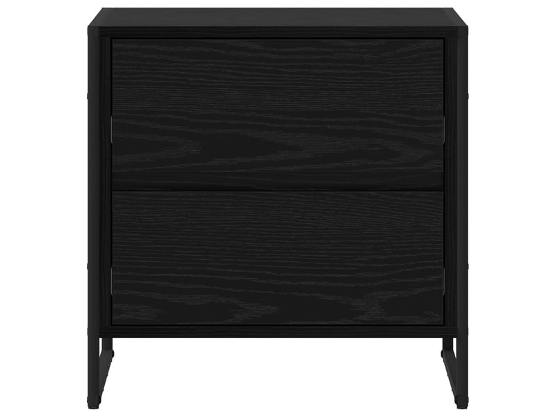  Table de chevet - cabinet de chevet - table de nuit 2 pc chêne noir 50 x 39,5 x 50 cm  - Conforama E
