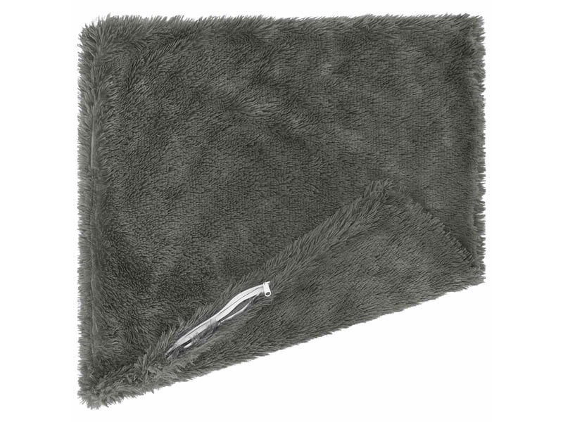  Lot de 6 coussins avec oreiller, coussins décoratifs heerlen vert clair fleece pv cf50914  - Conforama D