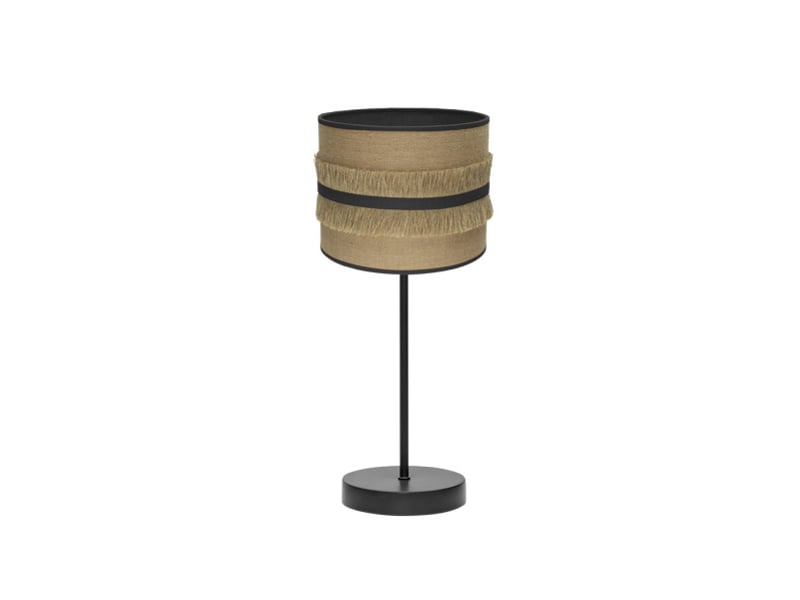  Lampe à poser fabrilamp natalia toile de jutenoir 1 x e14 43 x 17 x 17 cm 188571009 - Conforama A