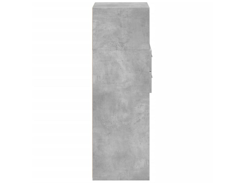  Buffet haut - bahut - meuble de rangement gris béton 45x42,5x124 cm bois d'ingénierie  - Conforama E