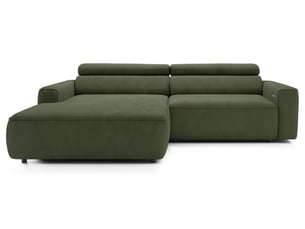 Selsey fando - canapé d'angle - 252 cm - velours vert sauge