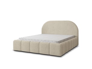 Lit coffre 160x200 cm MASSENO   coloris beige