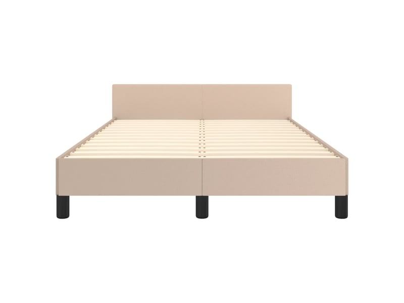  Lit double- lit adulte -  cadre de lit sans matelas cappuccino 120x190 cm similicuir  - Conforama D