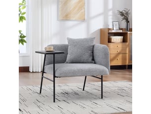 Fauteuil fixe  <strong></strong> Tissu gris