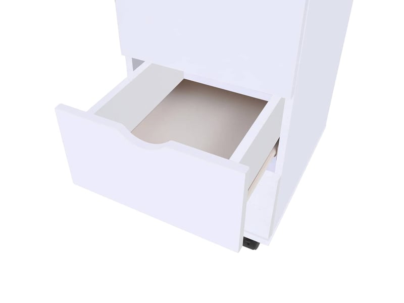 Meuble à tiroirs, meuble de rangement salon 33x45x60 cm blanc  - Conforama E