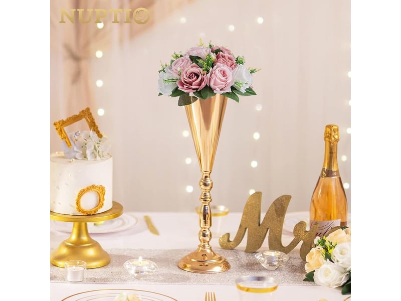  Centres de table de fleurs artificielles - 2 pièces rose poussiéreux boules fausses fleurs 24cm diamètre - arrangement fausses roses soie pour décorations centre de table fête mariage  - Conforama B