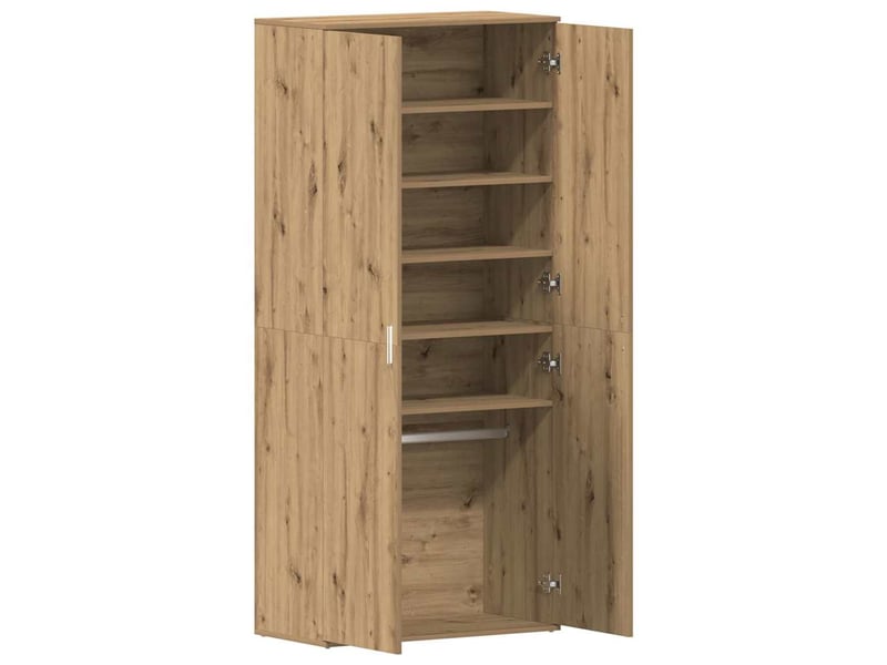  Meuble à chaussure, cabinet à chaussures 80x39x178 cm bois d'ingénierie shl9739  - Conforama E