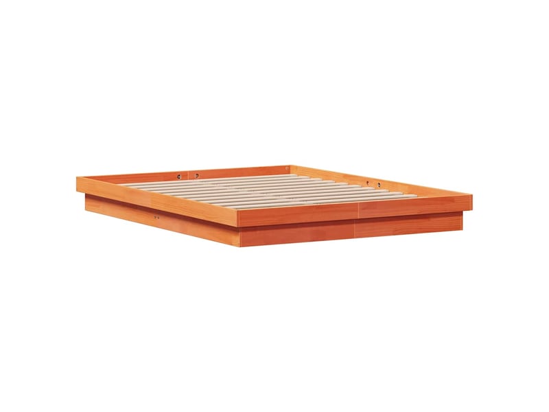  Lit double- lit adulte -  cadre de lit à led sans matelas 150x200 cm bois massif  - Conforama D